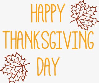 秋季感恩节字母免抠