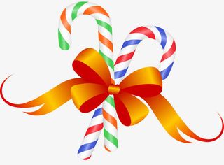 卡通金色蝴蝶结免抠