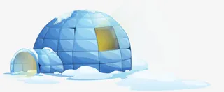 北极冰屋免抠