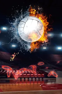 排球比赛海报背景素材高清