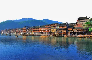 凤凰古城江面免抠