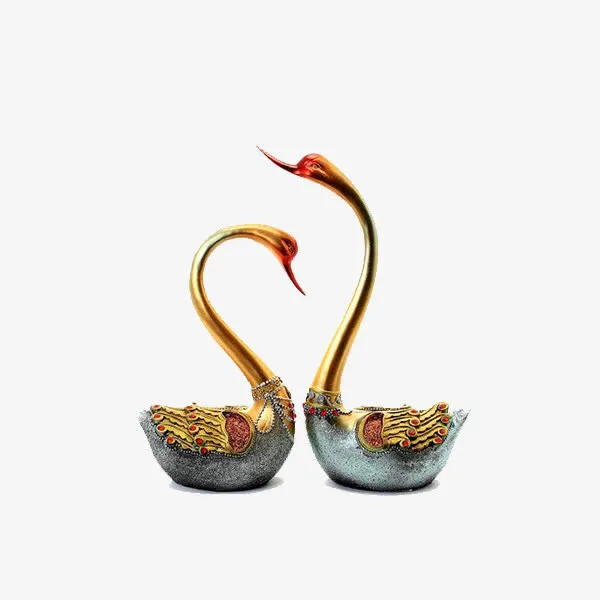 两只天鹅免抠