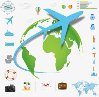 创意旅行素材免抠