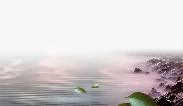 风景湖水免抠