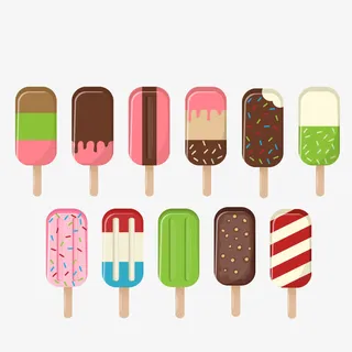 矢量雪糕合集免抠