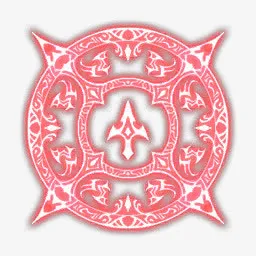 手绘红色光效游戏图标免抠