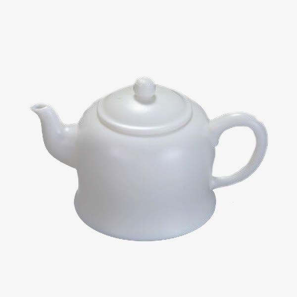 德化白瓷茶壶-大号陶瓷免抠