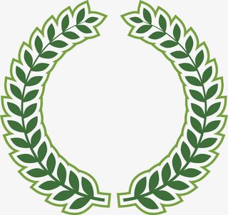 绿色橄榄枝边框免抠