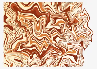 抽象唯美涂鸦免抠