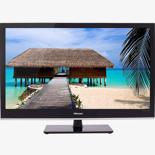 4K硬屏液晶电视双通道立体声免抠