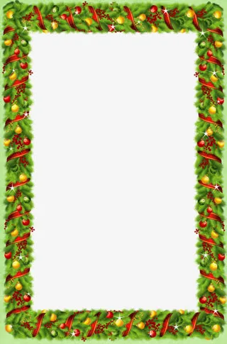 圣诞卡片边框免抠