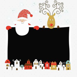 卡通圣诞老人免抠