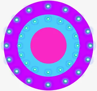 活动海报圆圈光盘效果免抠