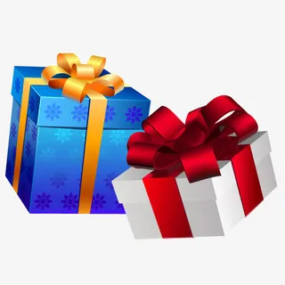 双十二元旦礼盒免抠