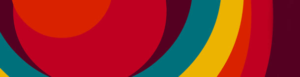 简约炫彩色彩多边形背景banner
