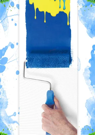 笔刷油漆背景图片高清