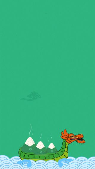 简约文艺扁平端午节H5图高清