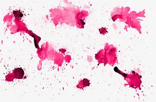 矢量彩色墨迹免抠