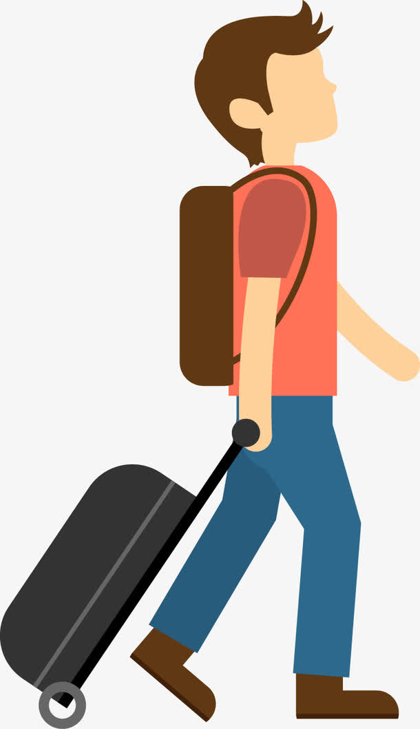 旅游攻略男背包客免抠