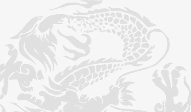 银色中国风龙纹花纹国庆免抠