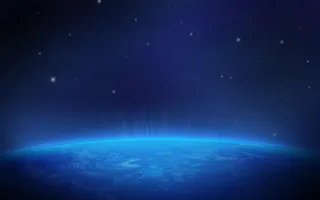 蓝色宇宙地球背景矢量素材