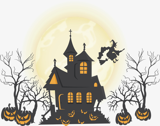 万圣节城堡免抠