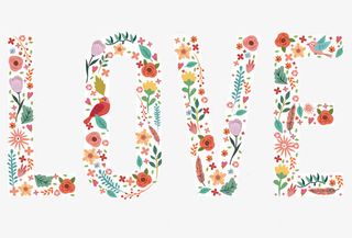 矢量LOVE艺术字免抠