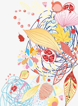 日系 绘画  底纹 背景2