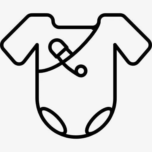 婴儿的衣服用销图标免抠