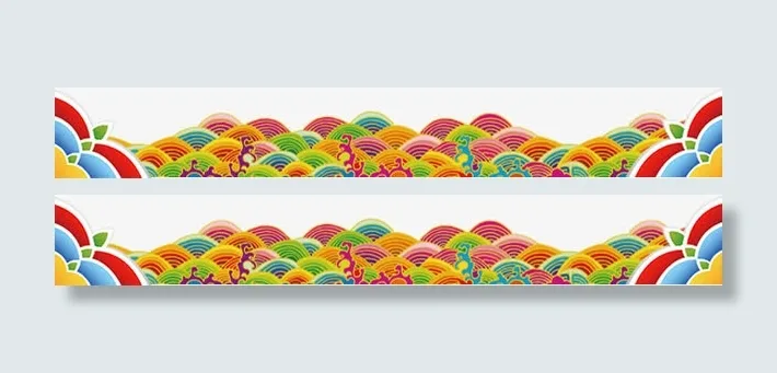 中国风彩色祥云免抠