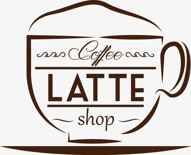 咖啡标签图片免抠