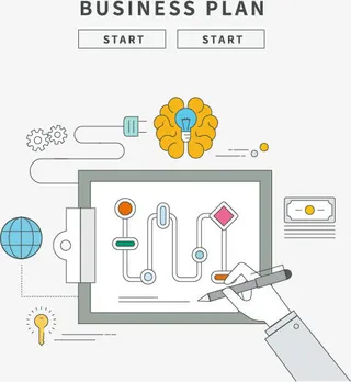 矢量网络线性电子科技免抠