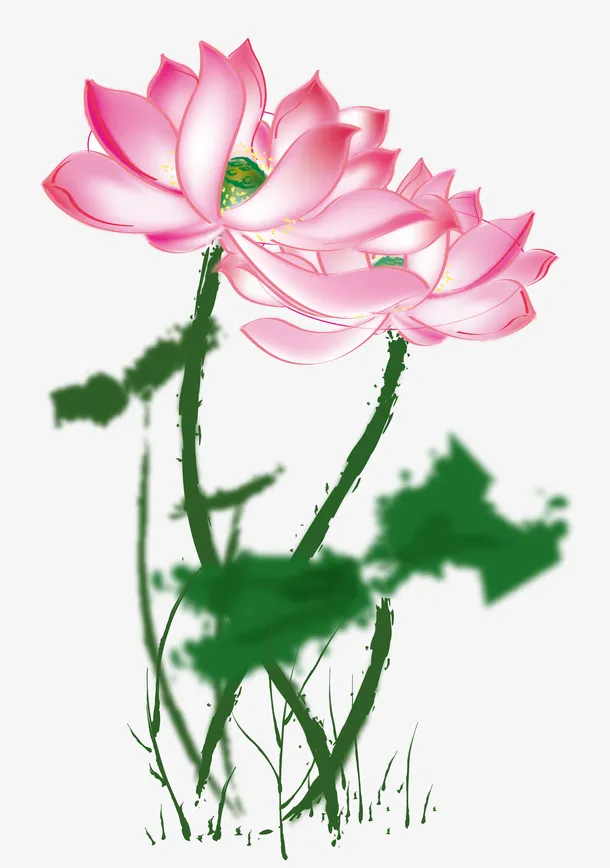 水彩画装饰免抠