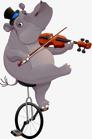 耍杂技的动物免抠