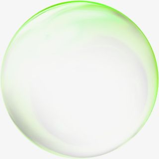 绿色清新气泡效果元素免抠