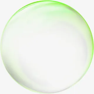 绿色清新气泡效果元素免抠