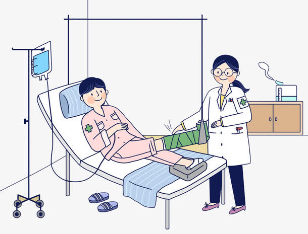 骨折的男士免抠