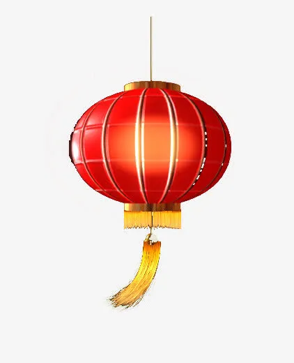 红色春节 中国风喜庆灯笼免抠