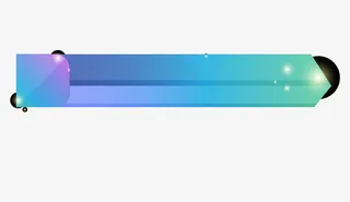 发光渐变标题矢量图免抠