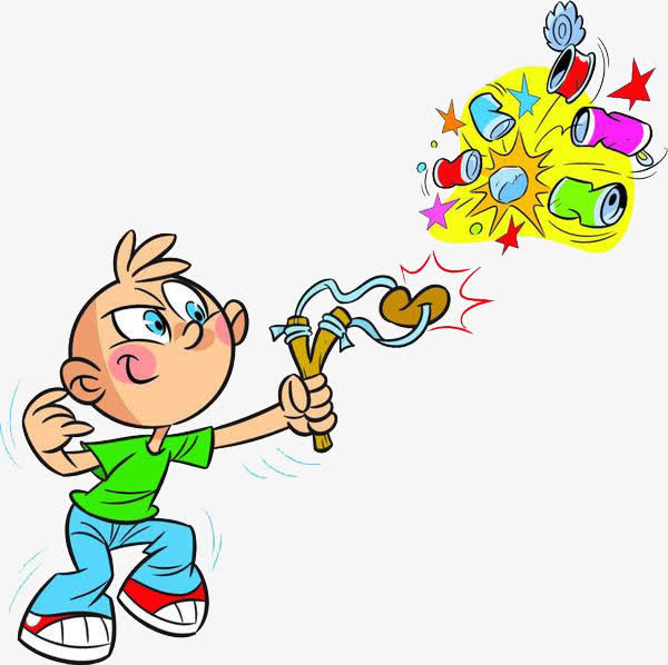 用弹弓打破东西免抠