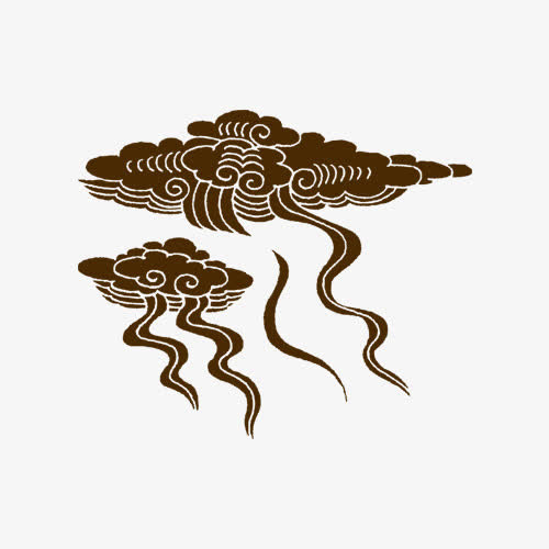 祥云组合波浪免抠