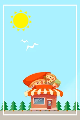 清凉一夏夏季促销海报背景高清