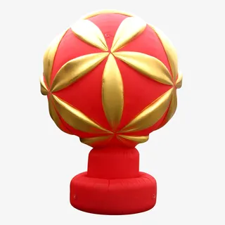 2017年红色中国风婚庆拱门免抠