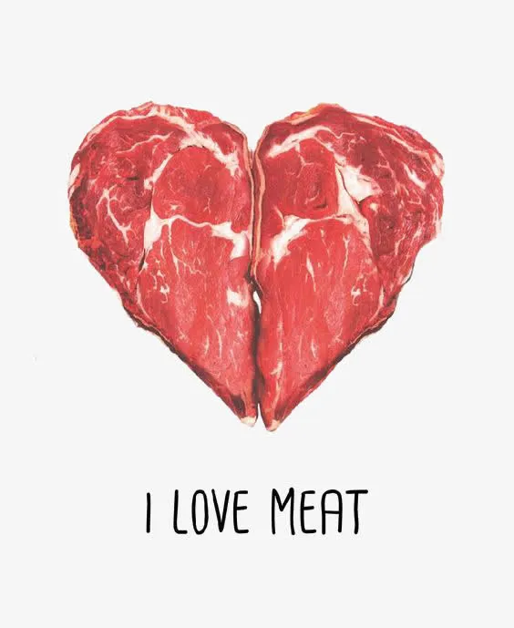 心形牛肉免抠