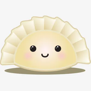 可爱手绘饺子免抠