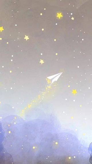 星空背景纸飞机背景童趣背景渐变H5背景高清