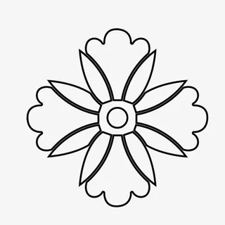 抽象花纹装饰手绘免抠