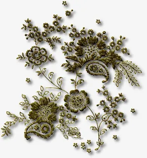 黑色花朵底纹素材免抠免抠