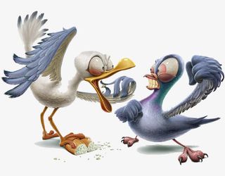 打架的鸭子免抠