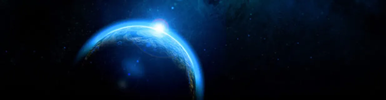 科技商务背景banner设计